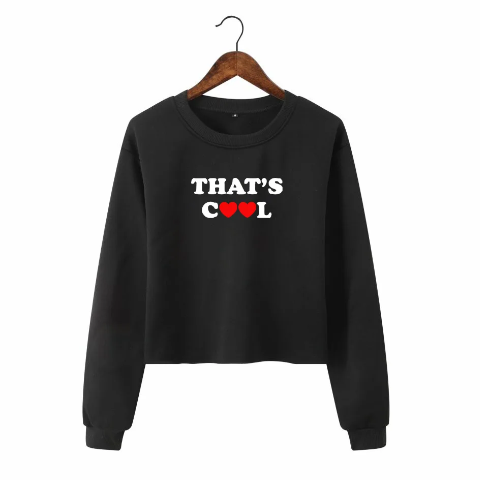 That's Cool Letters Print Women Sweatshirt Red Heart Print Pullover Sexy Crop Tops Women Sweatshirt
That's Cool Letters Print Women Sweatshirt Red Heart Print Pullover Sexy Crop Tops Women Sweatshirt