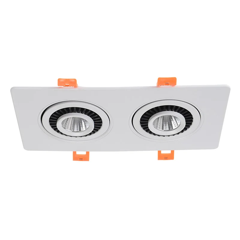 Dimmable square Double Cob Led Downlight 10w 14w 20w 30w White shell LED cob Ceiling Downlight White Warm White Ac85-265V
Dimmable square Double Cob Led Downlight 10w 14w 20w 30w White shell LED cob Ceiling Downlight White Warm White Ac85-265V