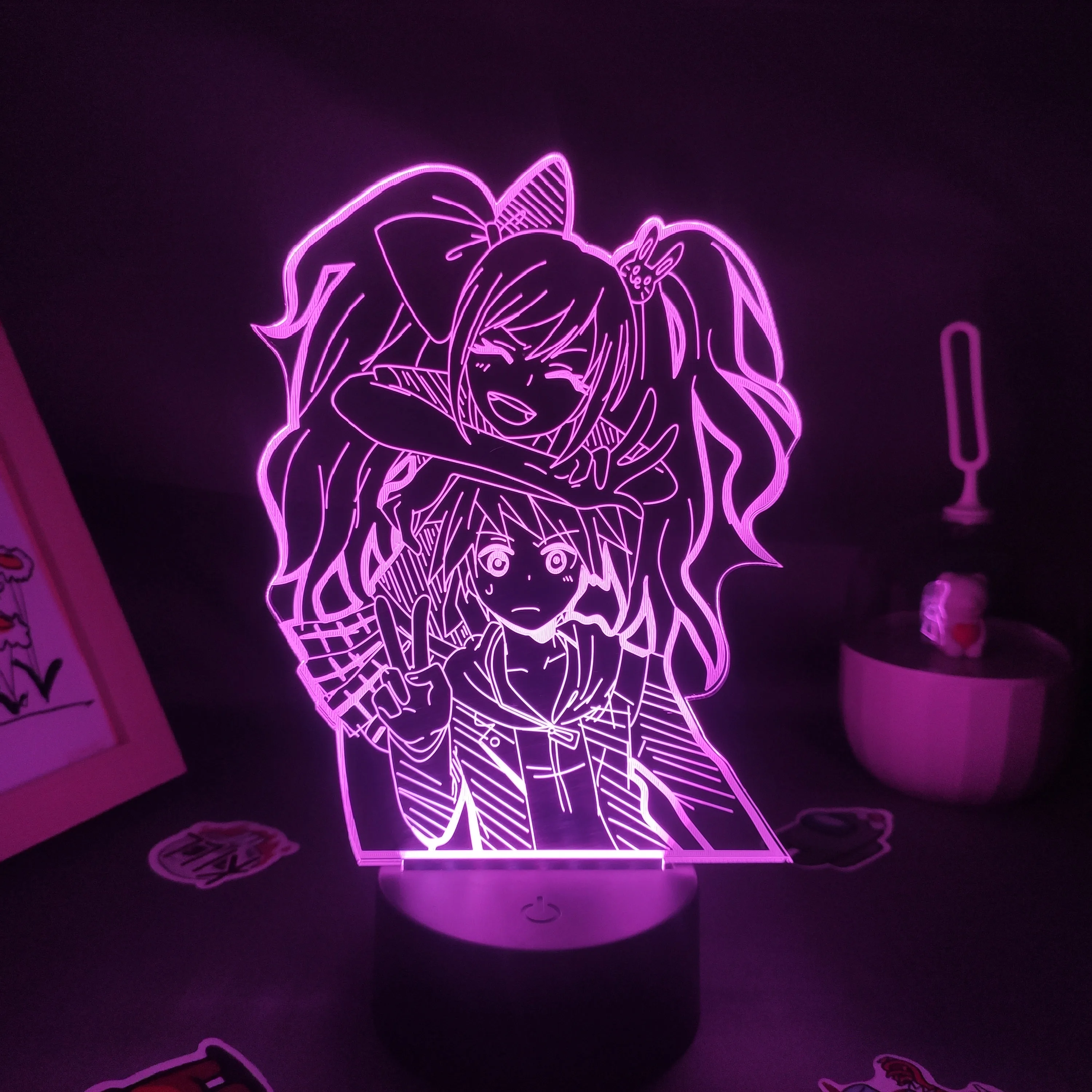 Danganronpa 3D Led Anime Figure Junko Enoshima Night Light Fun Gifts For Friends RGB Game Lava Lamp Bedroom Bedside Table Decor
Danganronpa 3D Led Anime Figure Junko Enoshima Night Light Fun Gifts For Friends RGB Game Lava Lamp Bedroom Bedside Table Decor