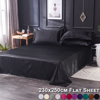 Solid Color Satin Silk Bed Sheet Summer Flat Sheet Bedspread Soft Home Textile Bedding Queen King Size Bedlinen Bedspread
Solid Color Satin Silk Bed Sheet Summer Flat Sheet Bedspread Soft Home Textile Bedding Queen King Size Bedlinen Bedspread