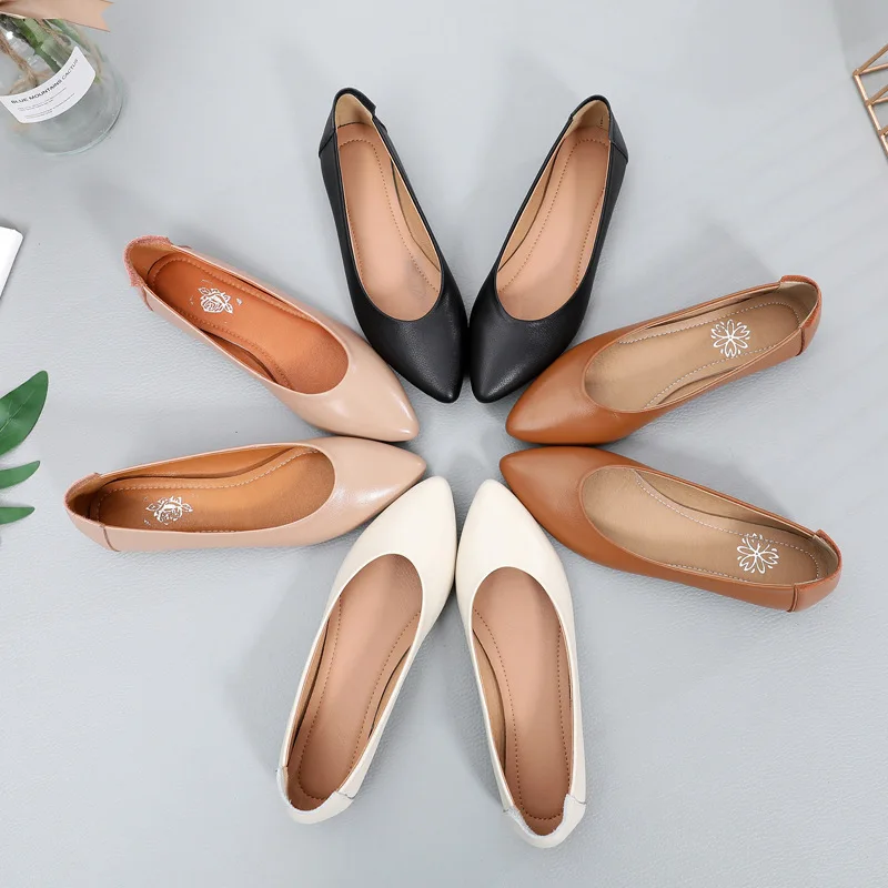 2019 Spring New Style Flat Genuine Leather Pointed Shallow Mouth Shoes Women's Summer Large Size 40 WOMEN'S Shoes 41-43
2019 Spring New Style Flat Genuine Leather Pointed Shallow Mouth Shoes Women's Summer Large Size 40 WOMEN'S Shoes 41-43