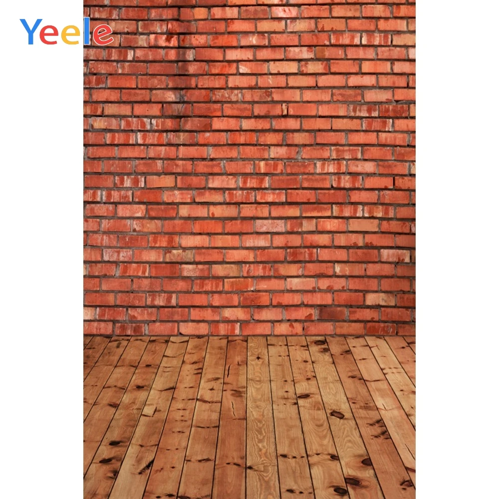 Yeele Brick Wall Wooden Board Baby Portrait Pet Food Photography Backdrops Customized Photographic Backgrounds For Photo Studio |