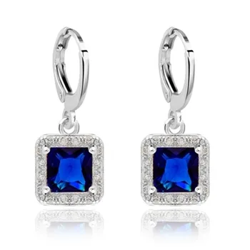 Classic Women Drop Earring Fashion Korean Style Blue Square Dangle Earrings Wedding Jewelry Aretes De Mujer Modernos 2020
Classic Women Drop Earring Fashion Korean Style Blue Square Dangle Earrings Wedding Jewelry Aretes De Mujer Modernos 2020