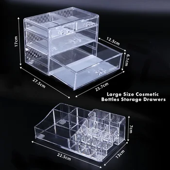 Makeup Organizer Drawer Clear Anti-slip Acrylic Cosmetic Organizer Storage Display Box Case Holder Organization Tools
Makeup Organizer Drawer Clear Anti-slip Acrylic Cosmetic Organizer Storage Display Box Case Holder Organization Tools