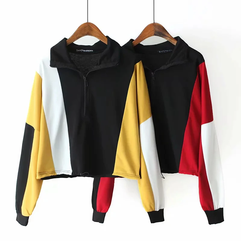 2019 Autumn-spirng Casual Women Patchwork Color Sweatshirt Female Fashion Cotton Long Sleeve Red Out Sportwear sudadera mujer
2019 Autumn-spirng Casual Women Patchwork Color Sweatshirt Female Fashion Cotton Long Sleeve Red Out Sportwear sudadera mujer