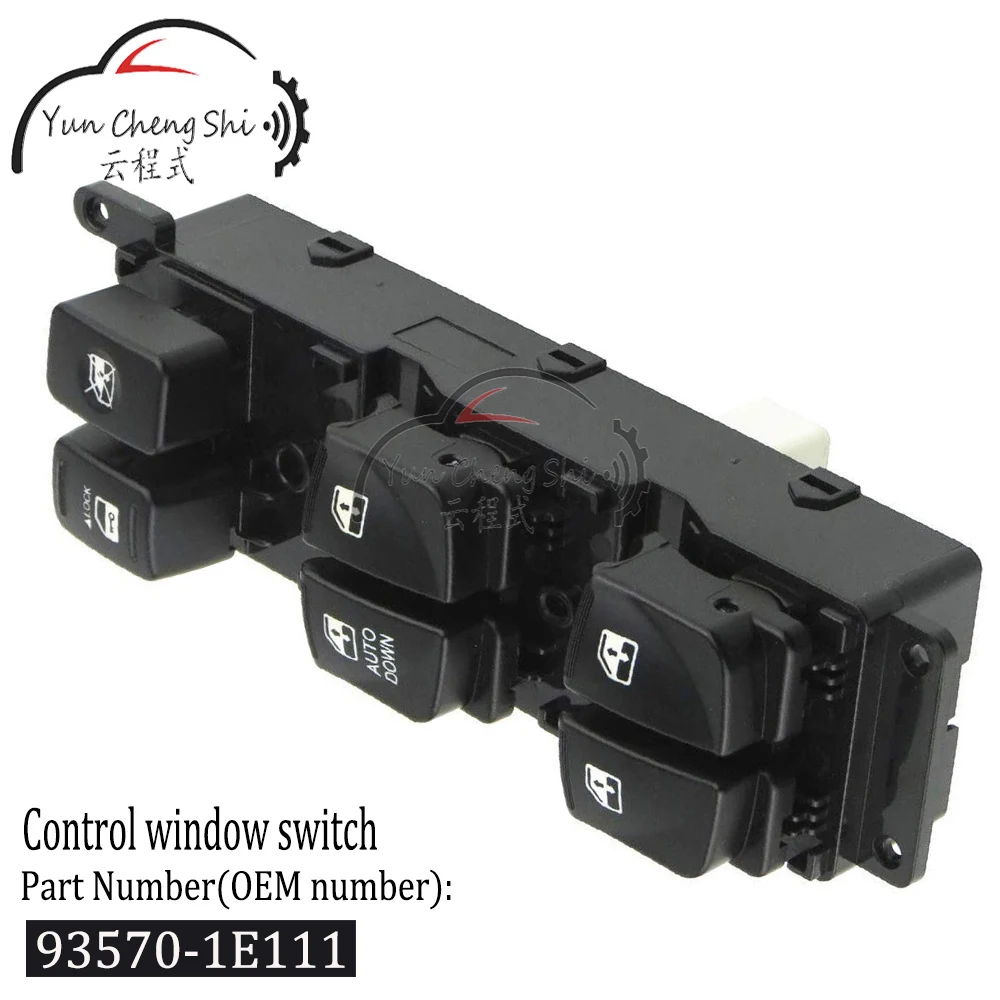 93570-1E111 93570-1E110 Button Master Power Control Window Switch for Hyundai Accent GLS Berline 4 portes 1.6L 2007-2010
93570-1E111 93570-1E110 Button Master Power Control Window Switch for Hyundai Accent GLS Berline 4 portes 1.6L 2007-2010