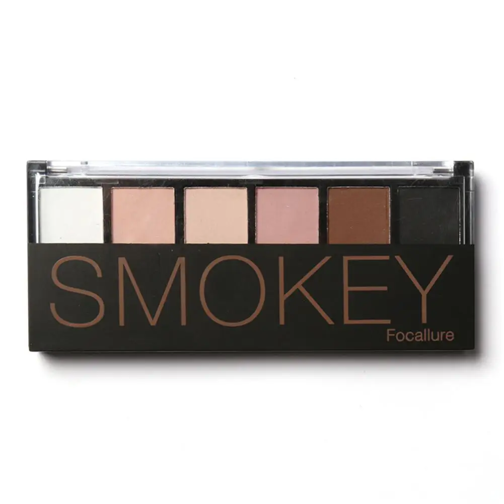 FOCALLURE 6 Colors Eyeshadow Palette Smokey Color Eye Shadow Shimmer Glitter Smooth Creamy Powder Makeup Eye Shadow
FOCALLURE 6 Colors Eyeshadow Palette Smokey Color Eye Shadow Shimmer Glitter Smooth Creamy Powder Makeup Eye Shadow