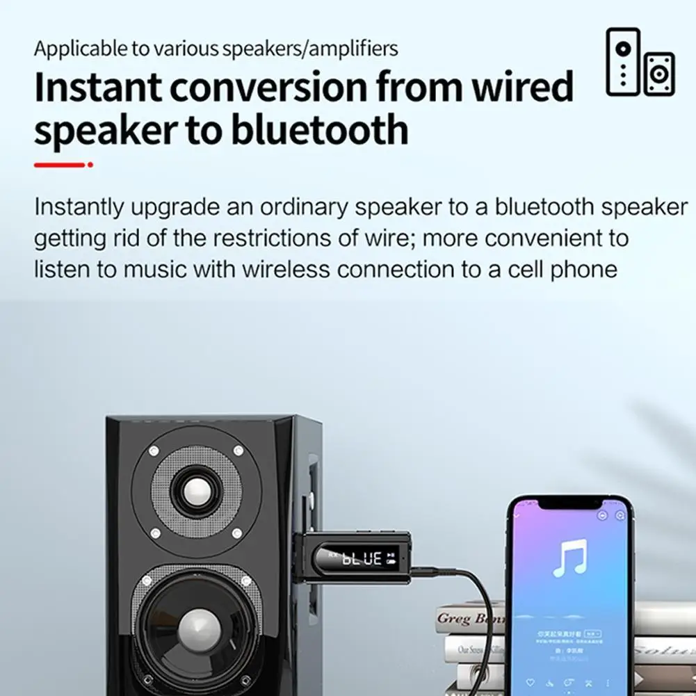 USB Bluetooth 5.0 Transmitter Receiver LED Display Player TF Audio Speaker Home Aux Car PC FM Adapter TV MP3 Stereo E1W5
USB Bluetooth 5.0 Transmitter Receiver LED Display Player TF Audio Speaker Home Aux Car PC FM Adapter TV MP3 Stereo E1W5