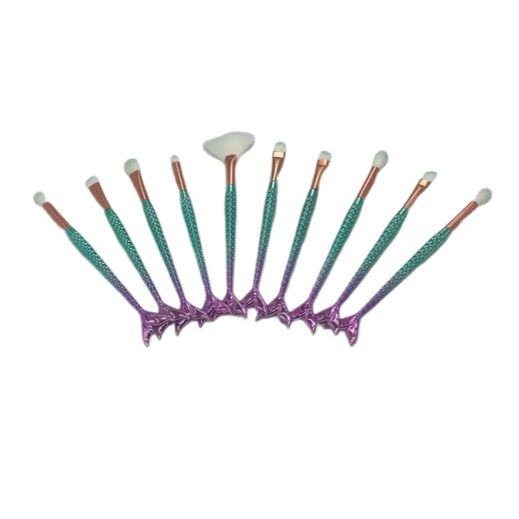 Mermaid Makeup Brush Set Fish Tail Foundation Blush Eye Shadow Make up Brush Contour Blending Cosmetic Brushes Kit
Mermaid Makeup Brush Set Fish Tail Foundation Blush Eye Shadow Make up Brush Contour Blending Cosmetic Brushes Kit