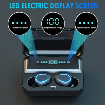 Plug Mini Earphone Bluetooth 5.0 Plug LED Display Headset Bluetooth Earphone Light 2000mAh Bank Power
Plug Mini Earphone Bluetooth 5.0 Plug LED Display Headset Bluetooth Earphone Light 2000mAh Bank Power