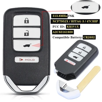 KR5V1X Smart Key Fob ID47 Remote Car Key 313.8MHz FSK A2C83161800 For 3+1Buttons Hond*a HR-V FIT EX-L
KR5V1X Smart Key Fob ID47 Remote Car Key 313.8MHz FSK A2C83161800 For 3+1Buttons Hond*a HR-V FIT EX-L