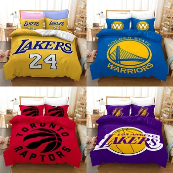 3PCS Bedding Set Luxury Kobe Lakers Printed Sports Football 3D Quilt Cover Soft Washable Pillowcase Home Textiles 
3PCS Bedding Set Luxury Kobe Lakers Printed Sports Football 3D Quilt Cover Soft Washable Pillowcase Home Textiles