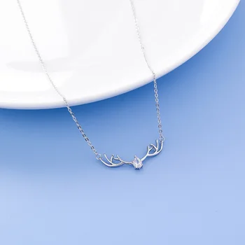 Korean-style Sweet GIRL'S Fashion Zircon Antlers Pendant Necklace Cool Elegant Simple Online Celebrity Popular Choker
Korean-style Sweet GIRL'S Fashion Zircon Antlers Pendant Necklace Cool Elegant Simple Online Celebrity Popular Choker