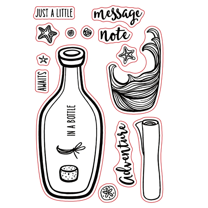 FXL MESSAGE IN A BOTTLE Transparent Clear Silicone Stamp/Seal for DIY scrapbooking/photo album Decorative clear stamp
FXL MESSAGE IN A BOTTLE Transparent Clear Silicone Stamp/Seal for DIY scrapbooking/photo album Decorative clear stamp
