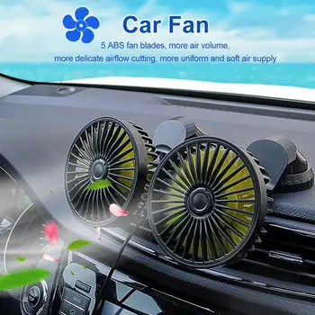 Multifunction Automotive Supplies Auto Ventilation Rotation Summer Low Noise Air Vent 3 Modes Double Head Car Fan USB Port
Multifunction Automotive Supplies Auto Ventilation Rotation Summer Low Noise Air Vent 3 Modes Double Head Car Fan USB Port