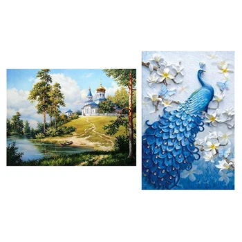 2 Set DIY Diamond Painting, Diamond Embroidery, Animal, Full, Rhinestone, 5D Diamond Mosaic, Peacock & Elephant
2 Set DIY Diamond Painting, Diamond Embroidery, Animal, Full, Rhinestone, 5D Diamond Mosaic, Peacock & Elephant