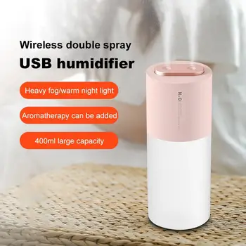 400ml Ultrasonic Air Humidifier Double Spray Nozzles USB Air Humidifier Essential Oil Diffuser for Home Office Air Freshener
400ml Ultrasonic Air Humidifier Double Spray Nozzles USB Air Humidifier Essential Oil Diffuser for Home Office Air Freshener