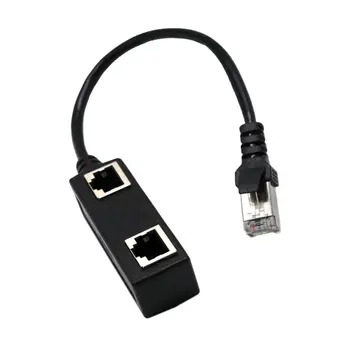 RJ45 Splitter Adapter 1 Male to 2 Female Ports Socket Adapter Interface Ethernet Cable 8P8C Extender LAN Network Connector
RJ45 Splitter Adapter 1 Male to 2 Female Ports Socket Adapter Interface Ethernet Cable 8P8C Extender LAN Network Connector