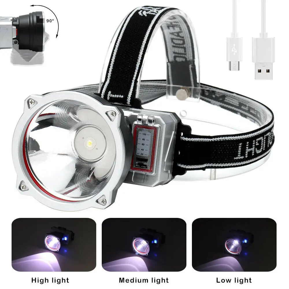 1300LM XPE LED Hunting Headlamp Spotlight 2000mAh USB Rechargeable Head Torch Light 3Modes Fishing Lamp Powerbank
1300LM XPE LED Hunting Headlamp Spotlight 2000mAh USB Rechargeable Head Torch Light 3Modes Fishing Lamp Powerbank