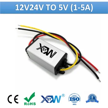 XWST DC to DC 12v 24v to 5V Step Down Module Mini Buck Converter 1A 2A 3A 5A Small Size 5v DC Power Supply
XWST DC to DC 12v 24v to 5V Step Down Module Mini Buck Converter 1A 2A 3A 5A Small Size 5v DC Power Supply