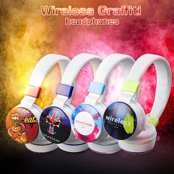 New graffiti wireless bluetooth HIFI headphone QC889 with microphone Stereo sports earphone Gaming foldable audio Mp3 headset
New graffiti wireless bluetooth HIFI headphone QC889 with microphone Stereo sports earphone Gaming foldable audio Mp3 headset