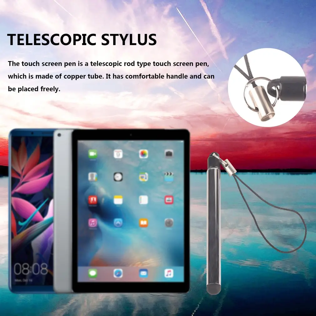 Retractable Universal Touch Screen Pen Capacitive Stylus Pen For Smart Phone Tablet For iPad Point Round Thin Tip
Retractable Universal Touch Screen Pen Capacitive Stylus Pen For Smart Phone Tablet For iPad Point Round Thin Tip