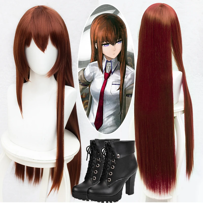 Anime Steins Gate Makise Kurisu Christina Assistant Brown Straight Long Wig Cosplay shoes boots Wig Halloween for Women Hair new
Anime Steins Gate Makise Kurisu Christina Assistant Brown Straight Long Wig Cosplay shoes boots Wig Halloween for Women Hair new