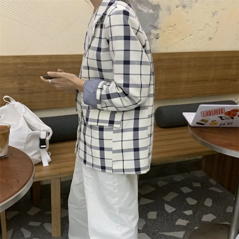 Alien Kitty Feminine Plaid Retro Loose Elegant Office Lady Casual Stylish Women Chic Brief All Match Vintage Streetwear Blazers
Alien Kitty Feminine Plaid Retro Loose Elegant Office Lady Casual Stylish Women Chic Brief All Match Vintage Streetwear Blazers