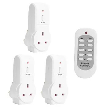 3pcs UK Plug Excellent Craftsmanship Well Durability 230V 10A Wireless Remote Control Light Switch Remote Socket Outlet
3pcs UK Plug Excellent Craftsmanship Well Durability 230V 10A Wireless Remote Control Light Switch Remote Socket Outlet