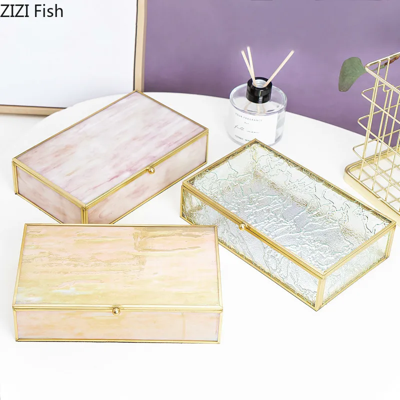 Glass Jewelry Storage Box Jewelry Display Box Jewelry Cosmetic Storage Box Modern Style Home Dressing Table Storage Tool
Glass Jewelry Storage Box Jewelry Display Box Jewelry Cosmetic Storage Box Modern Style Home Dressing Table Storage Tool
