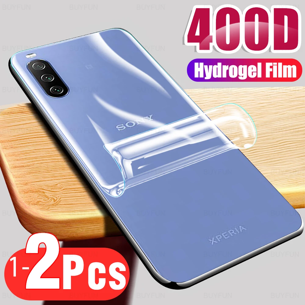 Фото Full Back Protector Hydrogel Film On The For Sony Xperia 10 Plus 1 I 5 II Xperia1 2 Xperia5 3 Xperia10 III Not Protective Glass | Мобильные