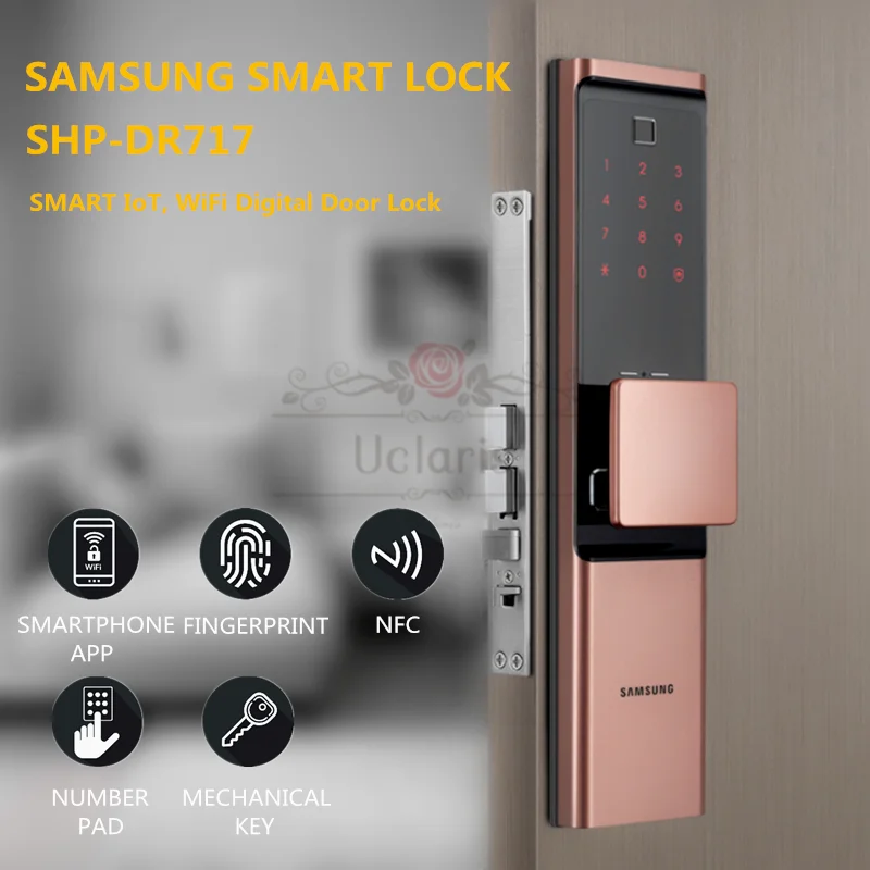 SAMSUNG Fingerprint Digital Wifi Door Lock loT Keyless SHP-DR708/SHP-DR717 English Verion Eurp Moritse
SAMSUNG Fingerprint Digital Wifi Door Lock loT Keyless SHP-DR708/SHP-DR717 English Verion Eurp Moritse