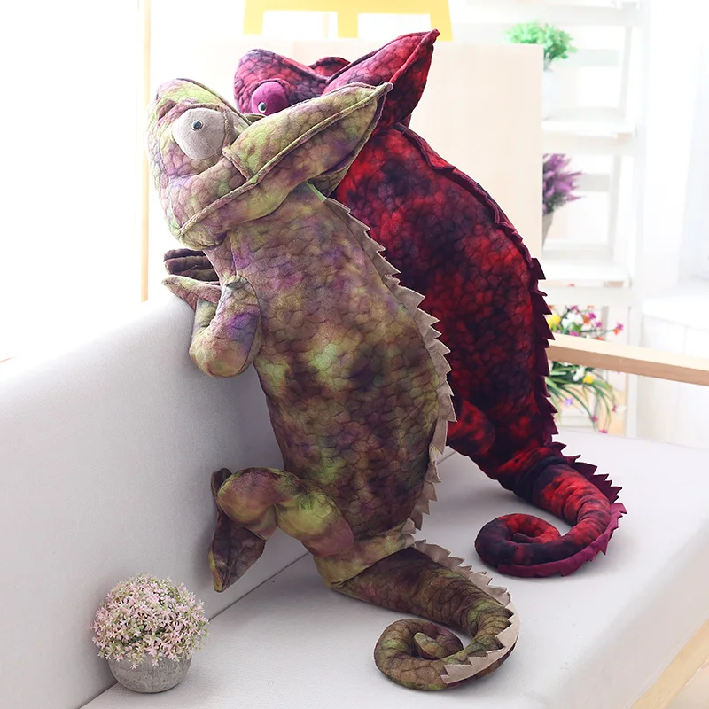Новая плюшевая игрушка хамелеон подушка в виде ящерицы оптовая продажа
