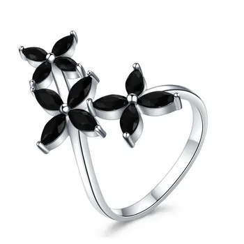 SODROV 925 Sterling Silver Jewelry Rings for Women Black Spinel Flower Finger Ring Silver 925 Jewelry G069
SODROV 925 Sterling Silver Jewelry Rings for Women Black Spinel Flower Finger Ring Silver 925 Jewelry G069