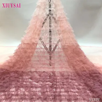 XIUYSAI African lace fabric hot sell lace fabric french lace Chiffon fabric for wedding 5 yards/lot SL1367
XIUYSAI African lace fabric hot sell lace fabric french lace Chiffon fabric for wedding 5 yards/lot SL1367