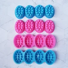 4 Compartment Silicone Soap Mold Massage Bar making Tool With Single-hole Moulds
4 Compartment Silicone Soap Mold Massage Bar making Tool With Single-hole Moulds