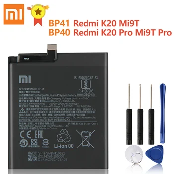 Xiao Mi Original Replacement Battery BP41 For Xiaomi Mi9T Redmi K20 Pro K20pro Mi 9T Pro BP40 Authentic Phone Battery 3900mAh
Xiao Mi Original Replacement Battery BP41 For Xiaomi Mi9T Redmi K20 Pro K20pro Mi 9T Pro BP40 Authentic Phone Battery 3900mAh