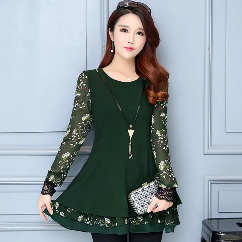 Women Blouses Autumn spring Shirt 2020 New Women's Clothing blouses Ruffles 4XL Plus Size Splice Lantern Sleeve Print Top 990H
Women Blouses Autumn spring Shirt 2020 New Women's Clothing blouses Ruffles 4XL Plus Size Splice Lantern Sleeve Print Top 990H