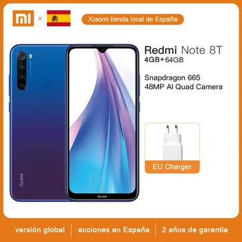 Global Version Xiaomi Redmi Note 8T 4GB RAM 64GB ROM Snapdragon 665 Octa Core 6.3'' 48MP Quad Camera 4000mAh 18W QC NFC Phone
Global Version Xiaomi Redmi Note 8T 4GB RAM 64GB ROM Snapdragon 665 Octa Core 6.3'' 48MP Quad Camera 4000mAh 18W QC NFC Phone