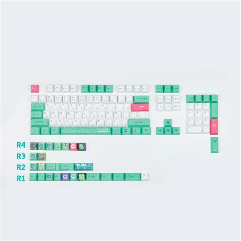 Фото Клавиатура Механическая PBT Keycap с японской лягушкой и вишневым профилем 6.25U для GH60