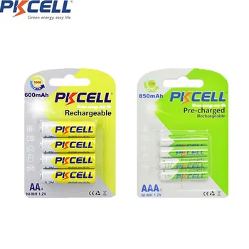 4Pcs/1Card PKCELL AA NIMH 1.2V 600mah Rechargeable Battery And 4Pcs/1Card AAA NIMH 1.2V 850mah Rechargeable Battery
4Pcs/1Card PKCELL AA NIMH 1.2V 600mah Rechargeable Battery And 4Pcs/1Card AAA NIMH 1.2V 850mah Rechargeable Battery