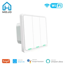 Tuya Wifi Smart Light Switch EU Push Button Panel Wall Switch 100-240V 1/2/3 Gang Work with Alexa Google Home Smart Life App
Tuya Wifi Smart Light Switch EU Push Button Panel Wall Switch 100-240V 1/2/3 Gang Work with Alexa Google Home Smart Life App