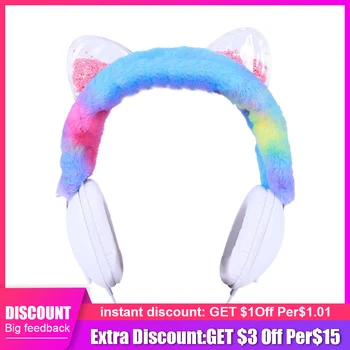Gypsophila Cat Ears wired headset girl game music stereo headset with mic cute cat computer ear hook headset 3.5mm Children gift
Gypsophila Cat Ears wired headset girl game music stereo headset with mic cute cat computer ear hook headset 3.5mm Children gift