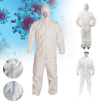 Unisex Disposable Protective suit jumpsuit jumpsuit Safety Clothing Disposable Isolation Clothing WHITE Protective Clothing Suit
Unisex Disposable Protective suit jumpsuit jumpsuit Safety Clothing Disposable Isolation Clothing WHITE Protective Clothing Suit