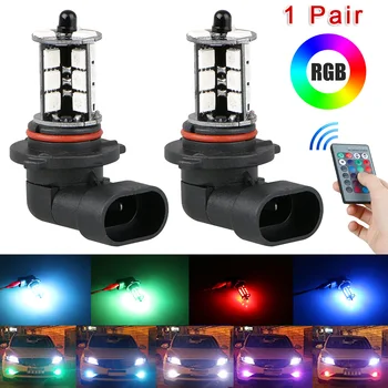 2pcs/set 27W 50000H 9006LED 27-SMD 5050 RGB Car Headlight Fog Light Lamp Bulb + Remote Control Unoiversal Accessories
2pcs/set 27W 50000H 9006LED 27-SMD 5050 RGB Car Headlight Fog Light Lamp Bulb + Remote Control Unoiversal Accessories