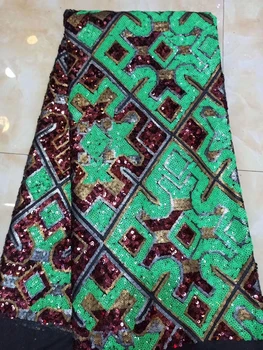 Newest Sequins African lace fabric 2019 High Quality Embroidered Brocade Lace green french Tulle Lace Fabric for nigeria party
Newest Sequins African lace fabric 2019 High Quality Embroidered Brocade Lace green french Tulle Lace Fabric for nigeria party