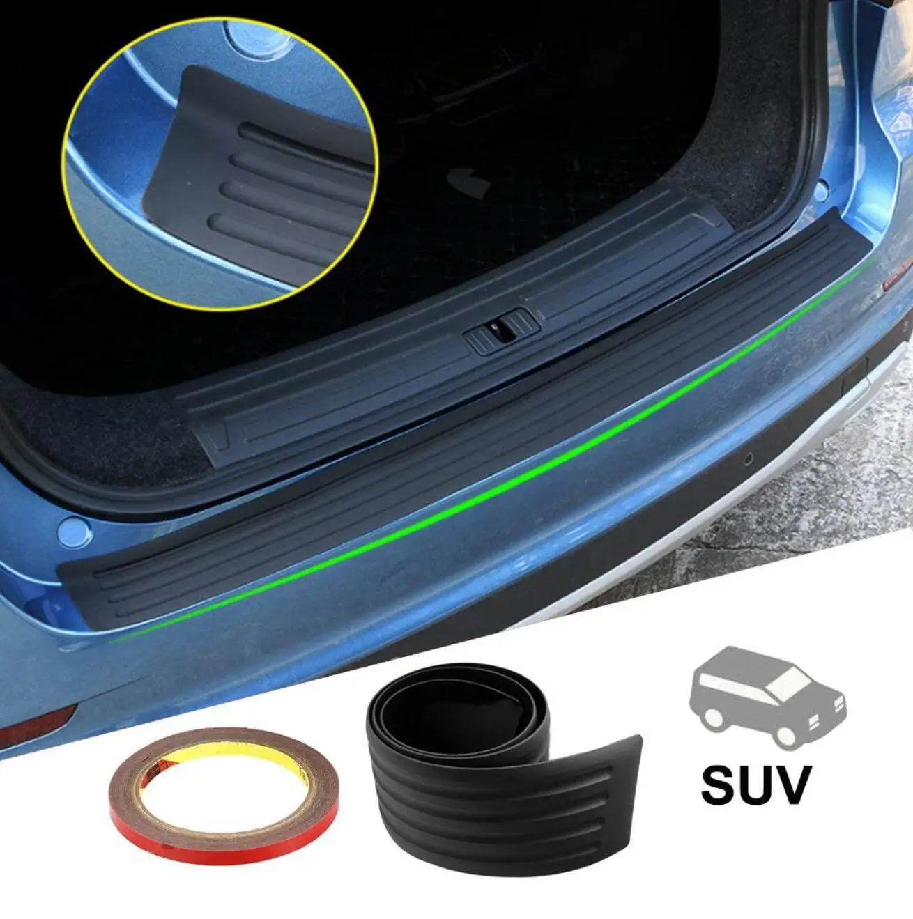 Фото Автомобильная задняя наклейка для бампера против потертости Защитная крышка Nissan