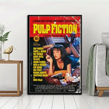 Pulp Fiction Classic Movie Quentin Tarantino Vintage Canvas Painting Funny Art Posters and Print Wall Art Picture for Home Decor
Pulp Fiction Classic Movie Quentin Tarantino Vintage Canvas Painting Funny Art Posters and Print Wall Art Picture for Home Decor