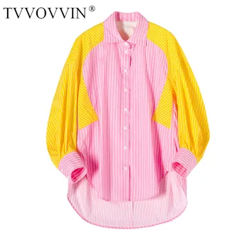 TVVOVVIN 2020 New Fashion Contrast Color Patchwork Striped Shirt For Women Female's Long Sleeve Irregular Blouse Vestido BB84
TVVOVVIN 2020 New Fashion Contrast Color Patchwork Striped Shirt For Women Female's Long Sleeve Irregular Blouse Vestido BB84