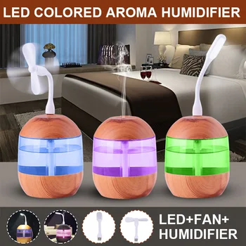 700ML Electric Humidifier Essential Aroma Oil Diffuser Ultrasonic Wood Grain Air Humidifier USB Mini Mist Maker LED Light W/ Fan
700ML Electric Humidifier Essential Aroma Oil Diffuser Ultrasonic Wood Grain Air Humidifier USB Mini Mist Maker LED Light W/ Fan